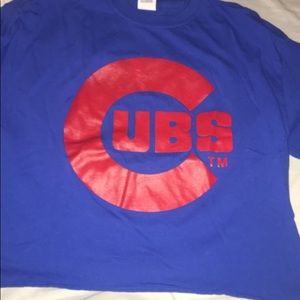 cubs cropped tee